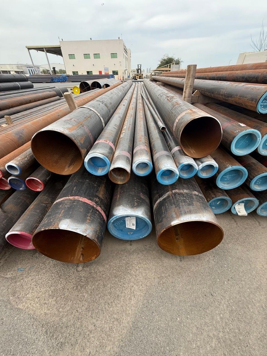 Steel pipe stock at a Trading Solutions Global yard