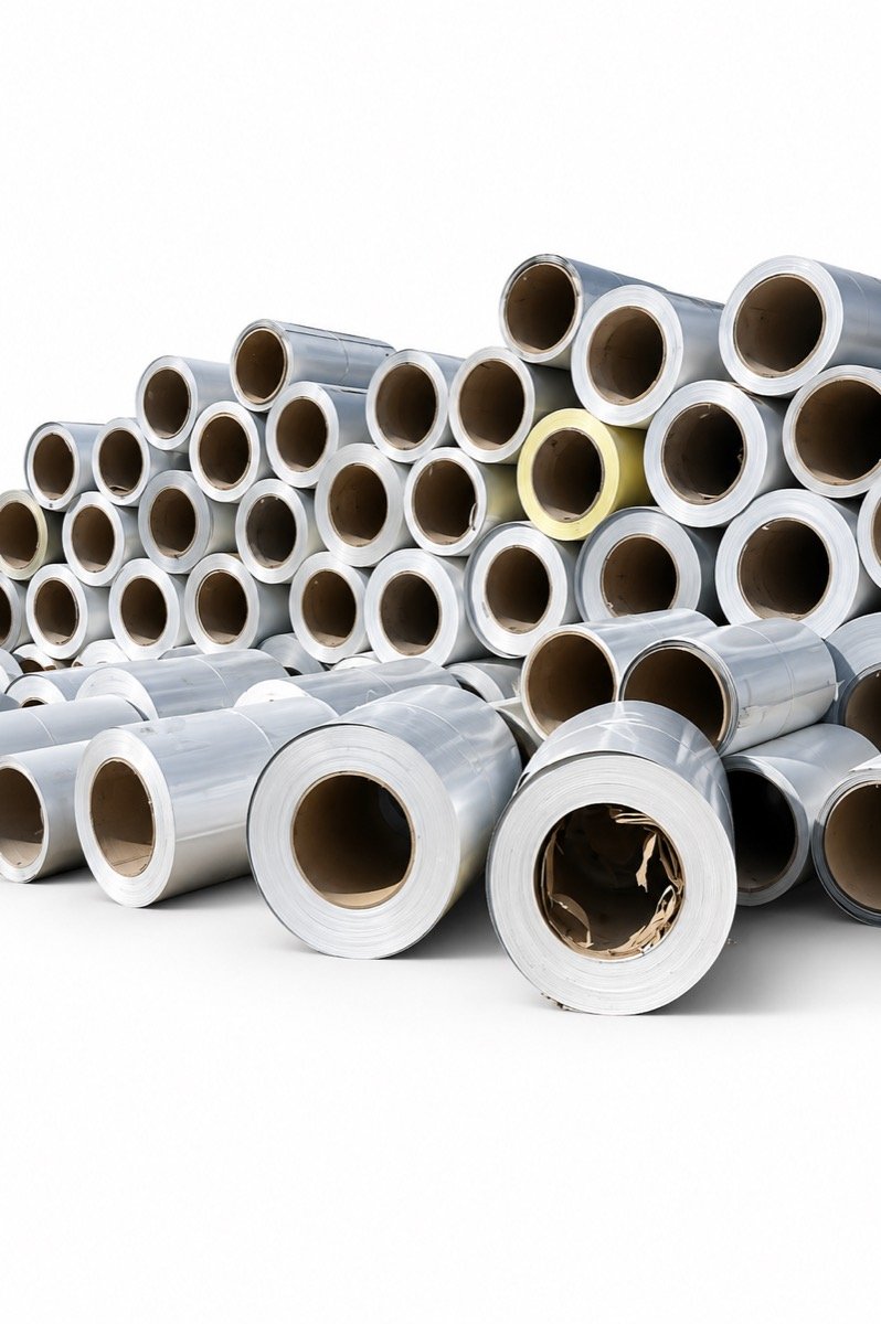 Non-Ferrous metal coils in storage
