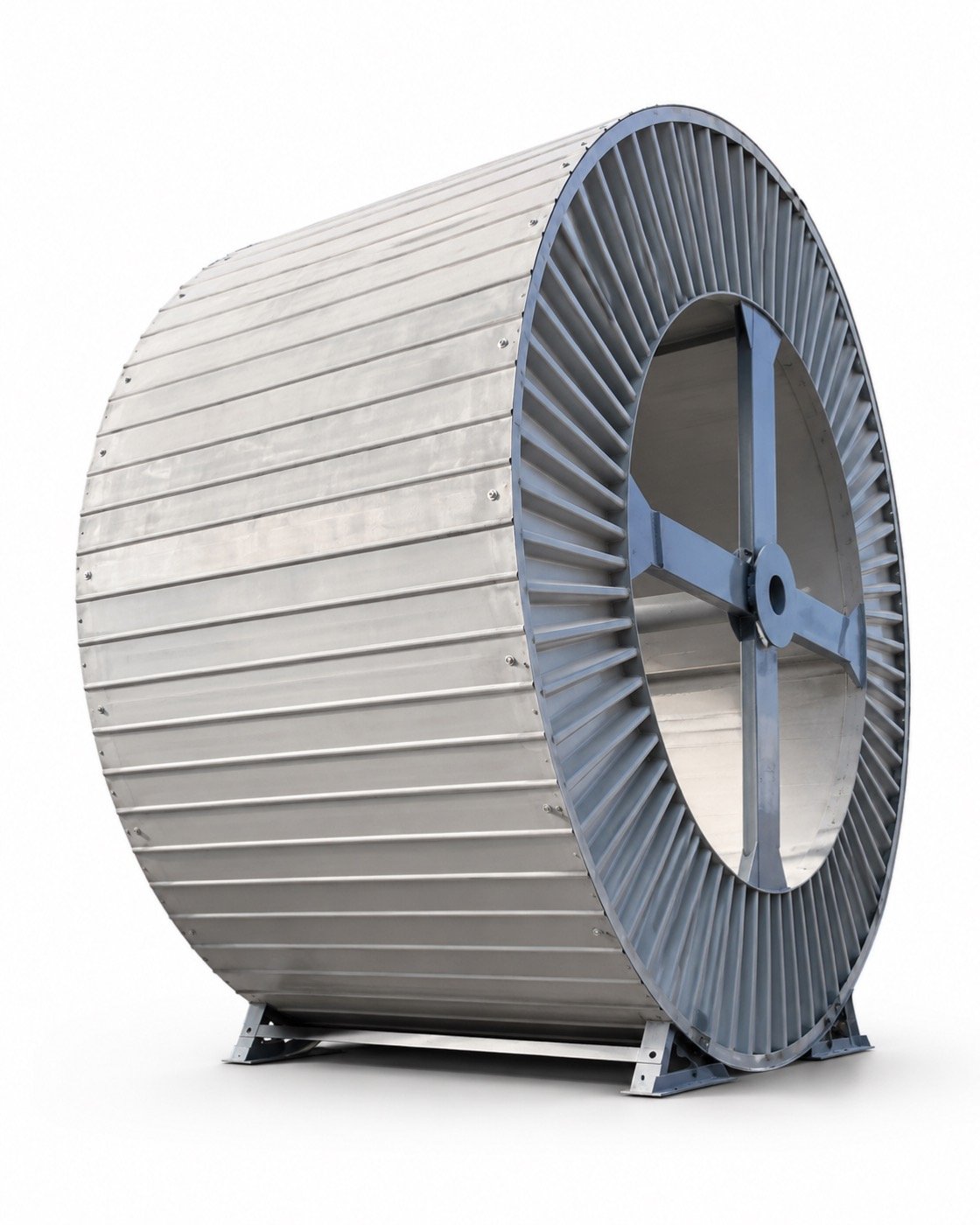 Heavy-duty steel cable reel